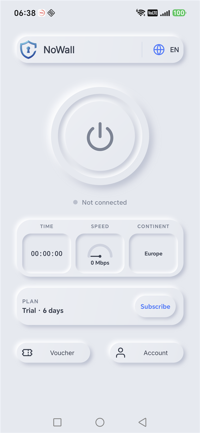 Home · disconnected